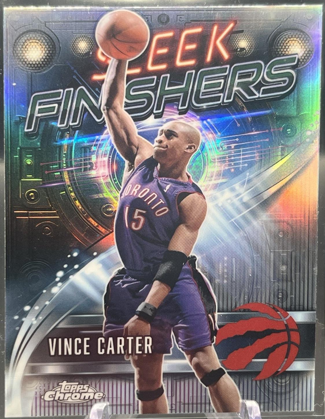 2025 Topps Chrome Sleek Finishers Vince Carter [Refractor] #SF-10 card