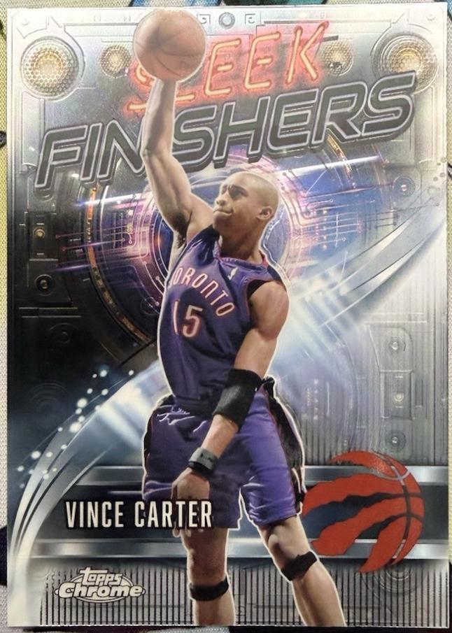 2025 Topps Chrome Sleek Finishers Vince Carter #SF-10 card