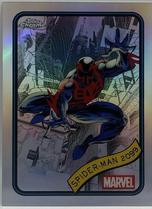 2025 Topps Chrome Spider-Man 2099 [Refractor] #112 card