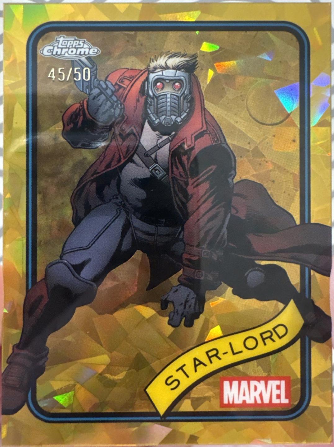 2025 Topps Chrome Star-Lord [Gold Sapphire] #104 card