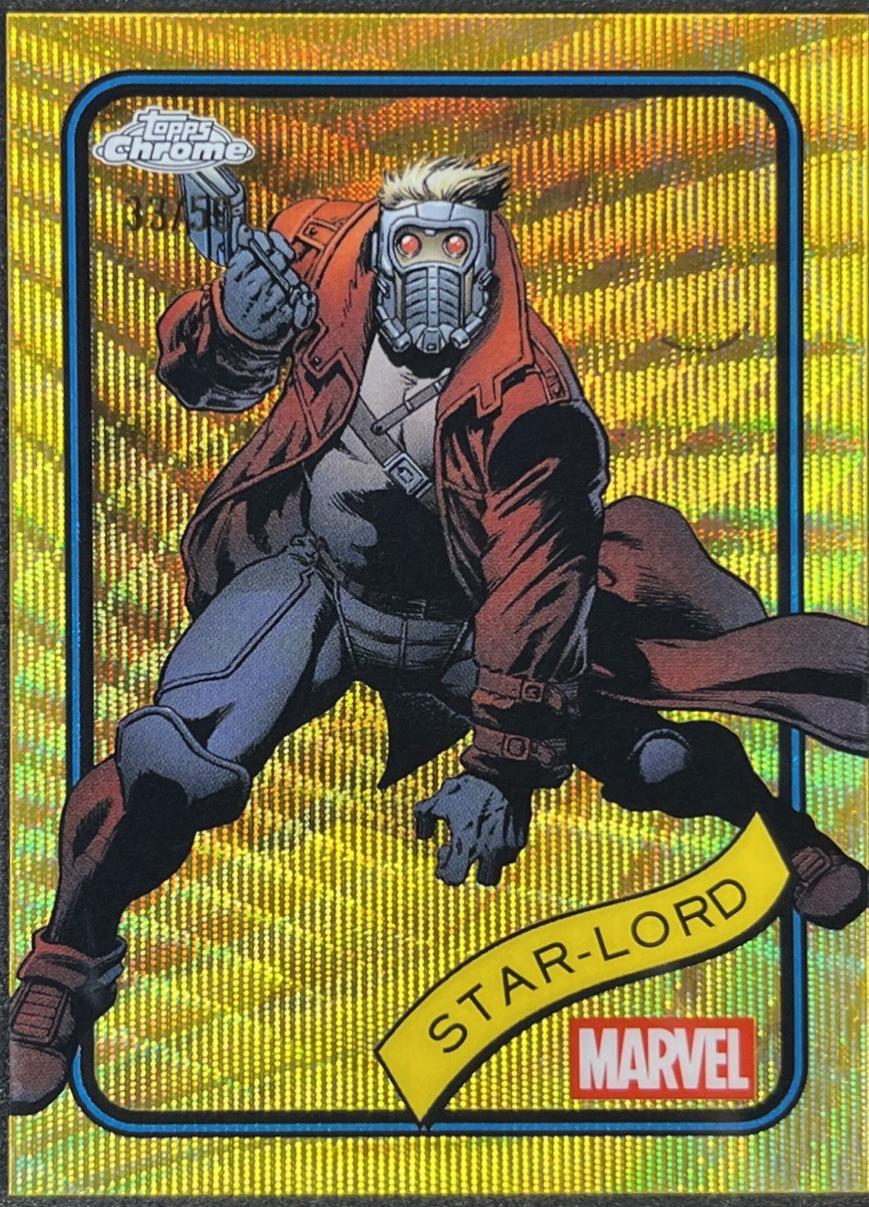 2025 Topps Chrome Star-Lord [Gold Wave] #104 card