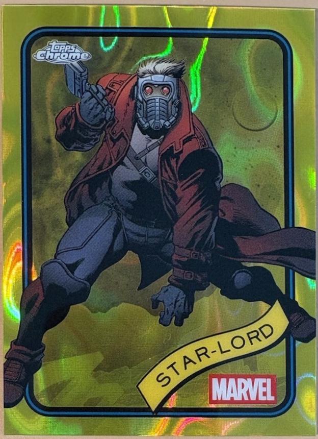 2025 Topps Chrome Star-Lord [Yellow Lava] #104 card