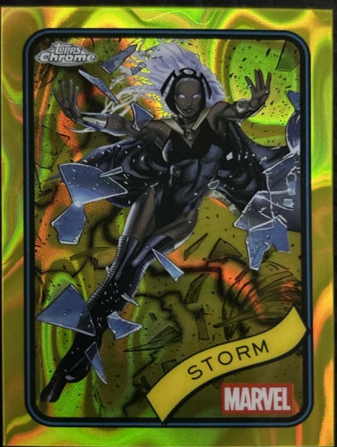 2025 Topps Chrome Storm [Yellow Lava] #95 card