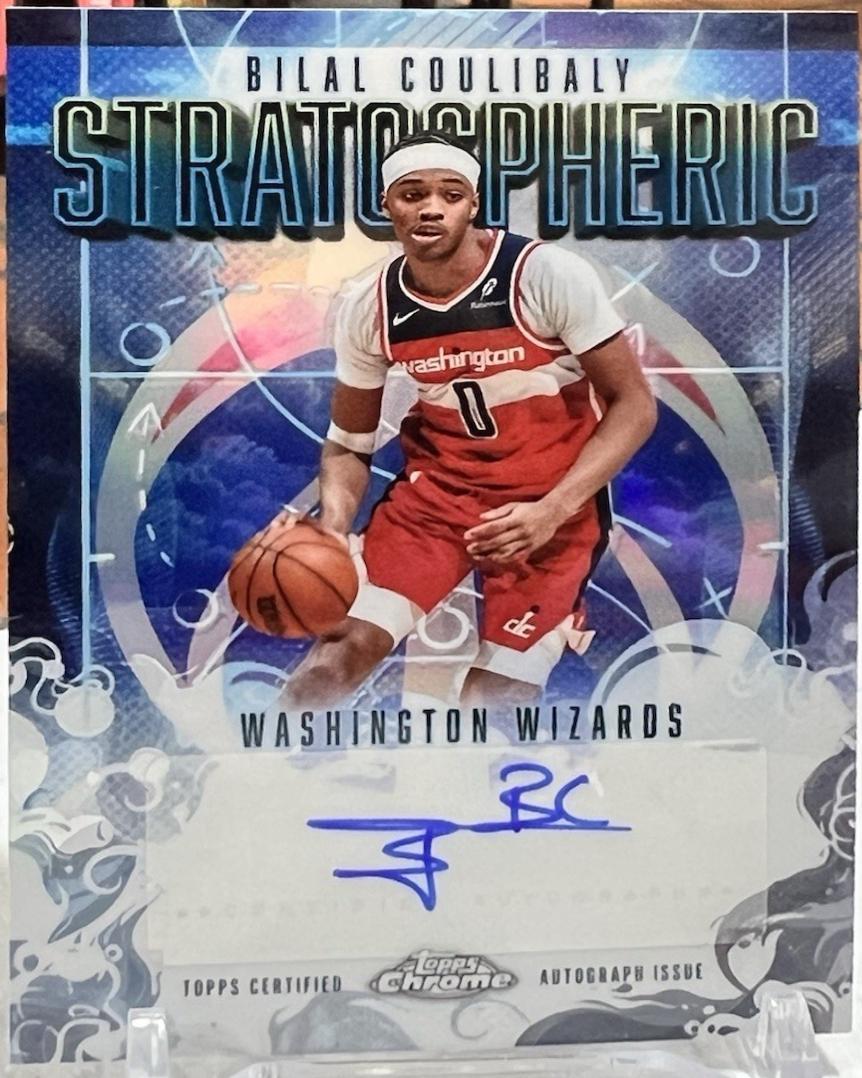 2025 Topps Chrome Stratospheric Signature Bilal Coulibaly #SM-BC card