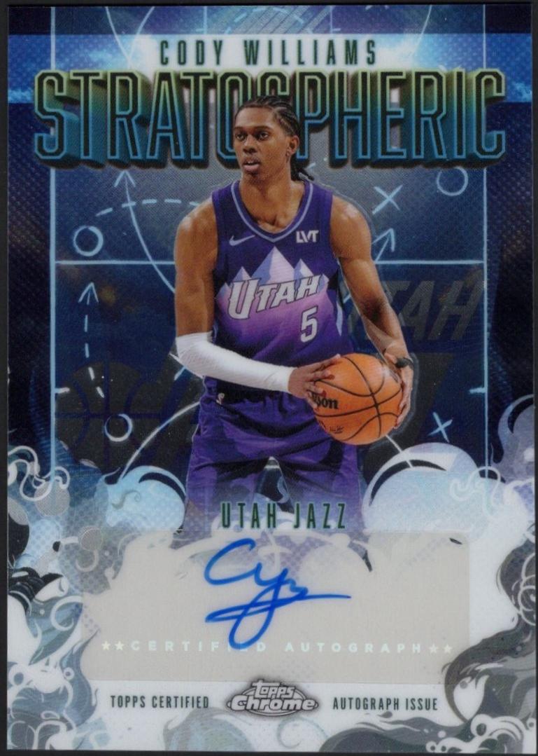 2025 Topps Chrome Stratospheric Signature Cody Williams #SM-CW card