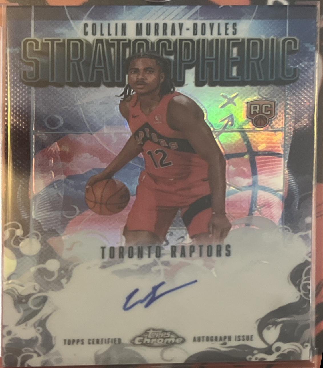 2025 Topps Chrome Stratospheric Signature Rookie Collin Murray-Boyles #SMR-CMB card