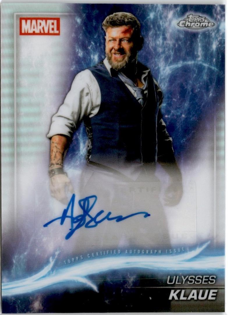 2025 Topps Chrome Studios Autograph Andy Serkis as Ulysses Klaue #AA-AS card