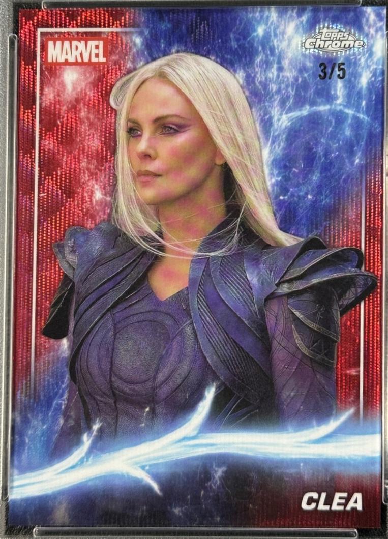 2025 Topps Chrome Studios Clea [Red Wave Refractor] #132 card
