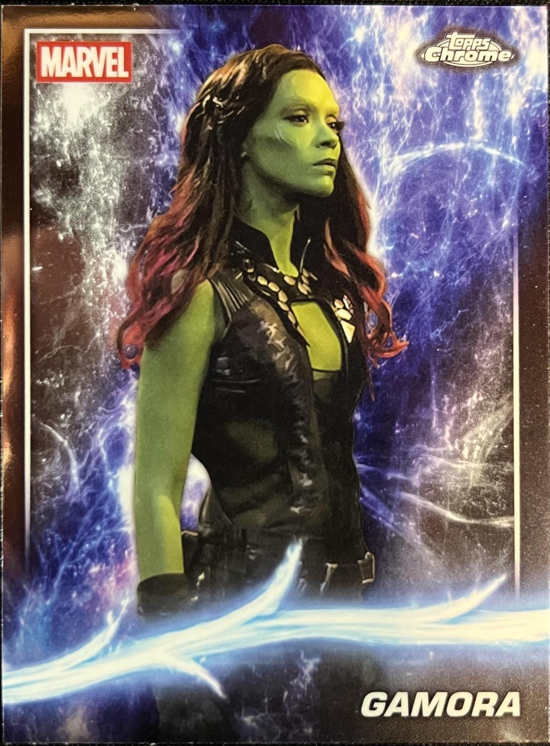 2025 Topps Chrome Studios Gamora #48 card