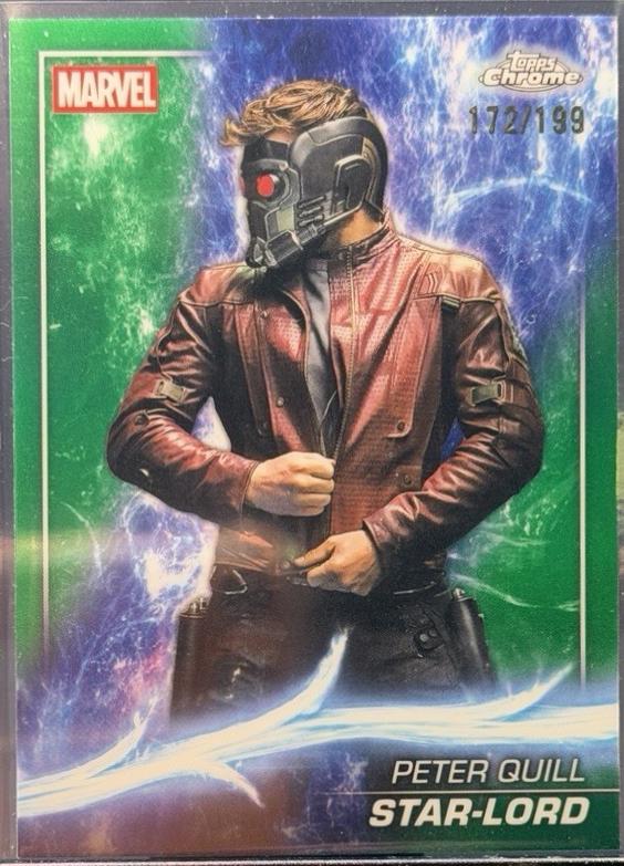 2025 Topps Chrome Studios Star-Lord [Captain America Refractor] #42 card