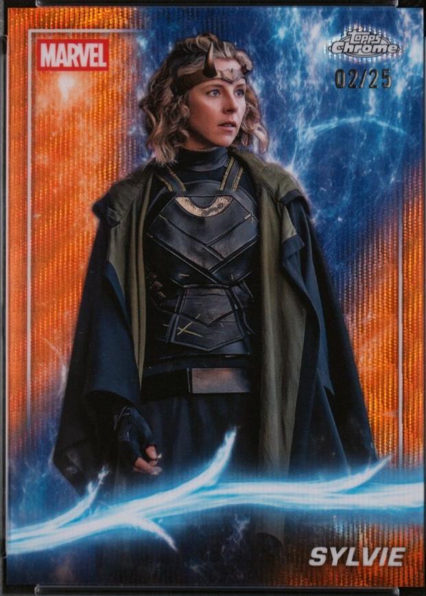 2025 Topps Chrome Studios Sylvie [Orange Wave Refractor] #104 card