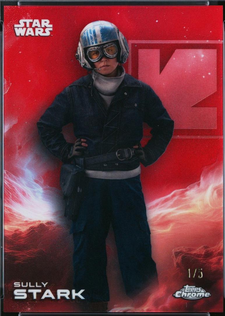 2025 Topps Chrome Sully Stark [Red] #172 card