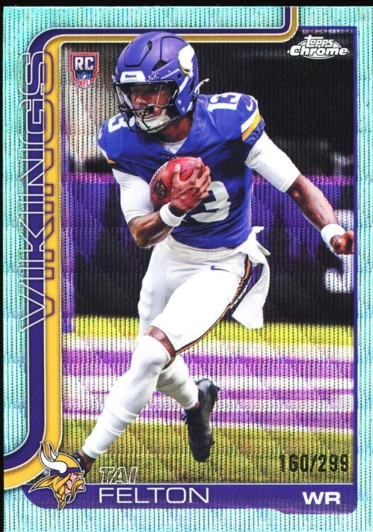 2025 Topps Chrome Tai Felton [Teal Refractor] #395 card