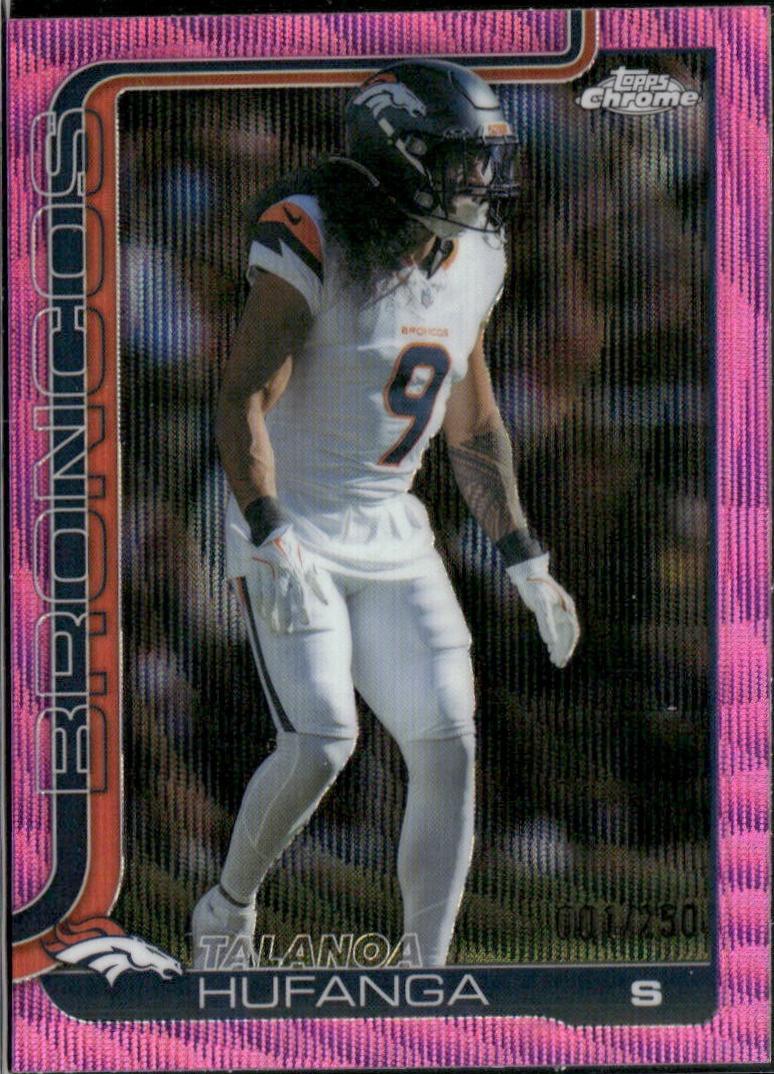 2025 Topps Chrome Talanoa Hufanga [Pink Refractor] #94 card