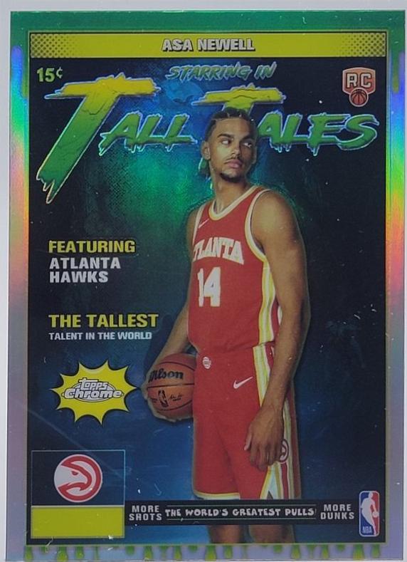2025 Topps Chrome Tall Tales Asa Newell [Refractor] #TT-20 card