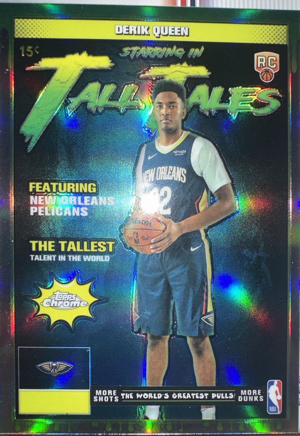 2025 Topps Chrome Tall Tales Derik Queen [Refractor] #TT-18 card