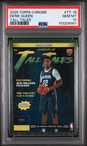2025 Topps Chrome Tall Tales Derik Queen #TT-18 card
