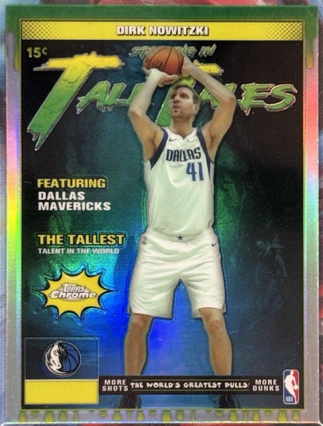 2025 Topps Chrome Tall Tales Dirk Nowitzki [Refractor] #TT-13 card