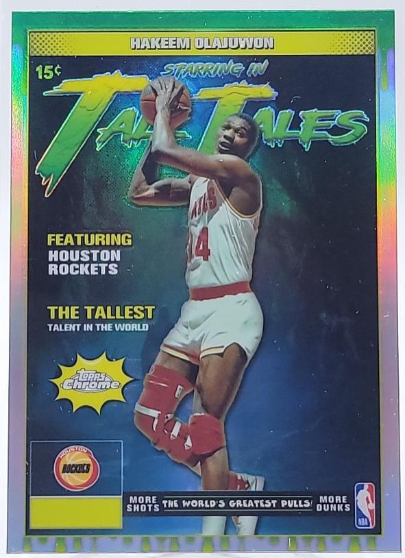 2025 Topps Chrome Tall Tales Hakeem Olajuwon [Refractor] #TT-12 card