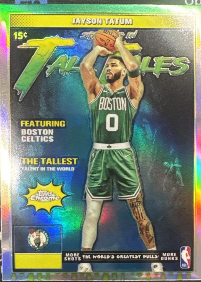 2025 Topps Chrome Tall Tales Jayson Tatum #TT-9 card