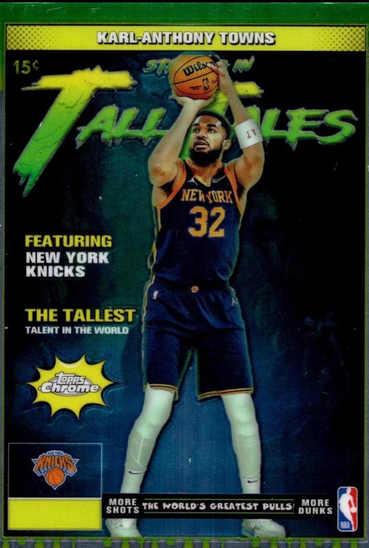 2025 Topps Chrome Tall Tales Karl-Anthony Towns #TT-10 card