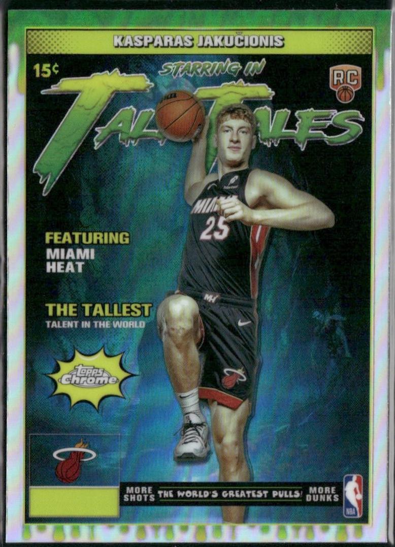 2025 Topps Chrome Tall Tales Kasparas Jakucionis [Refractor] #TT-24 card