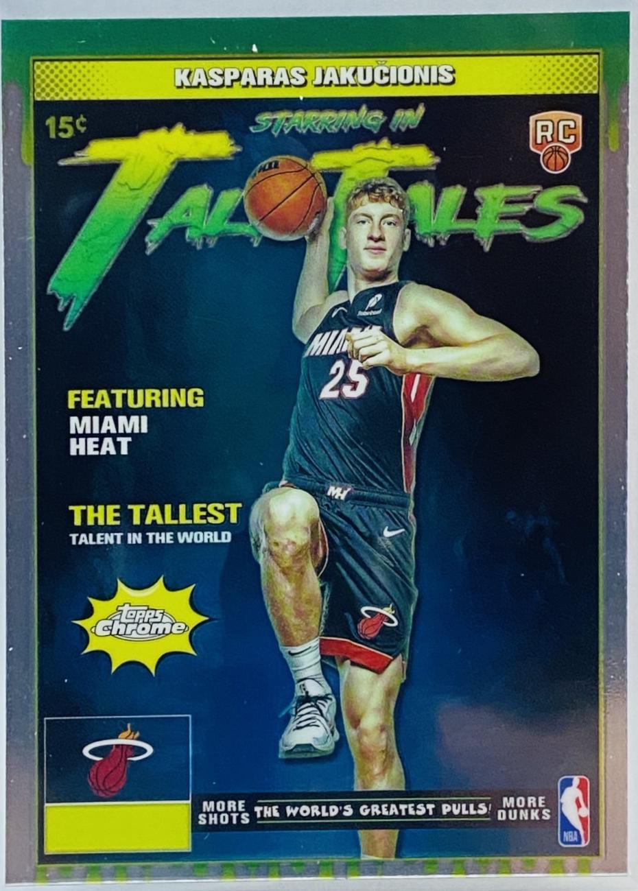 2025 Topps Chrome Tall Tales Kasparas Jakucionis #TT-24 card
