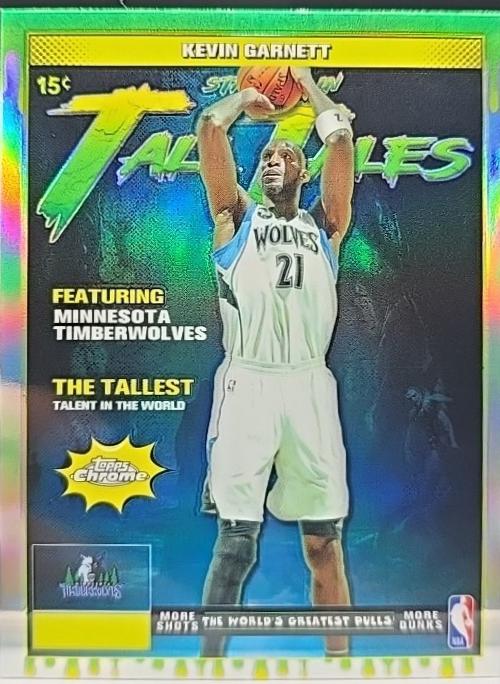 2025 Topps Chrome Tall Tales Kevin Garnett [Refractor] #TT-14 card