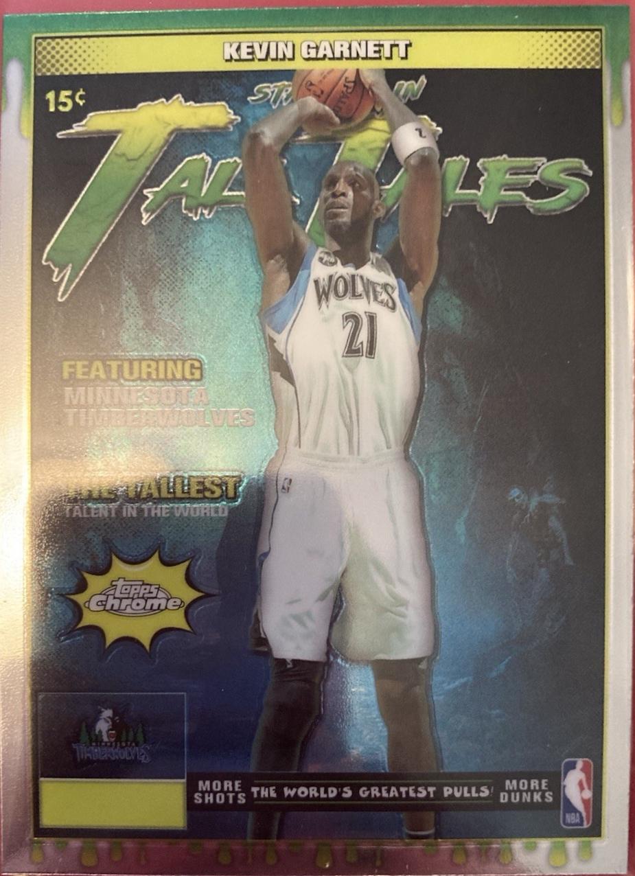 2025 Topps Chrome Tall Tales Kevin Garnett #TT-14 card
