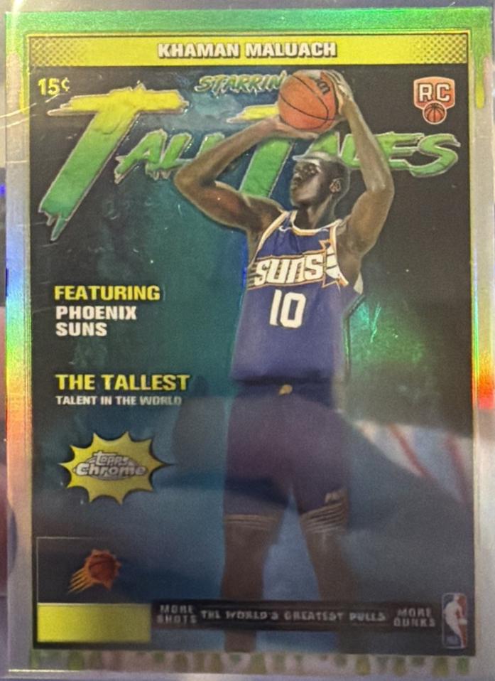 2025 Topps Chrome Tall Tales Khaman Maluach [Refractor] #TT-17 card