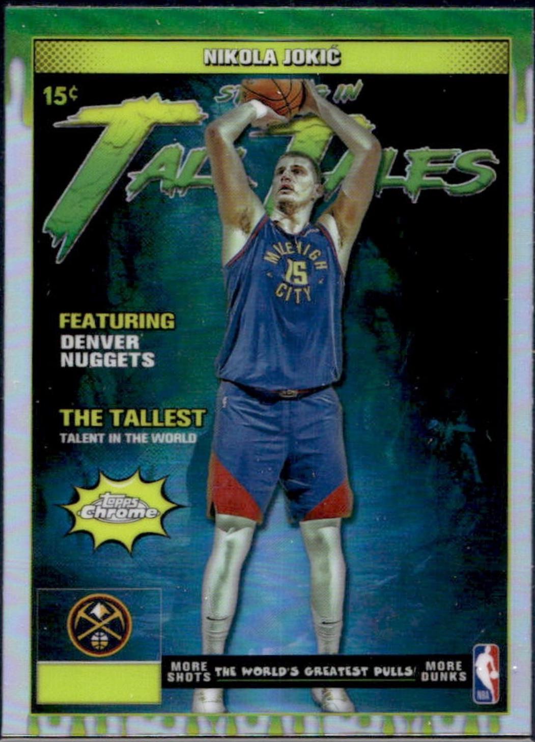 2025 Topps Chrome Tall Tales Nikola Jokic [Refractor] #TT-1 card