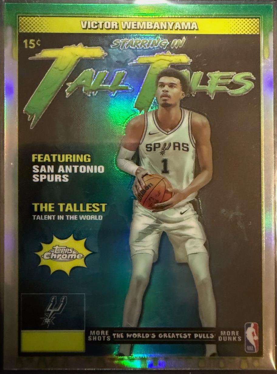 2025 Topps Chrome Tall Tales Victor Wembanyama [Refractor] #TT-4 card