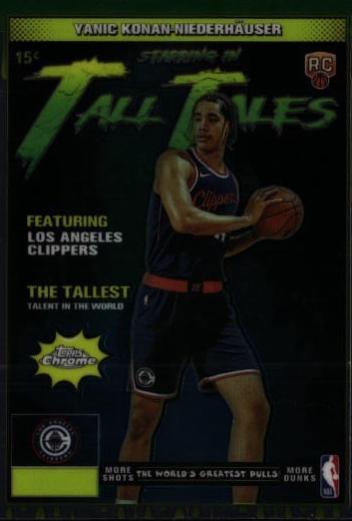 2025 Topps Chrome Tall Tales Yanic Konan-Niederhauser #TT-22 card
