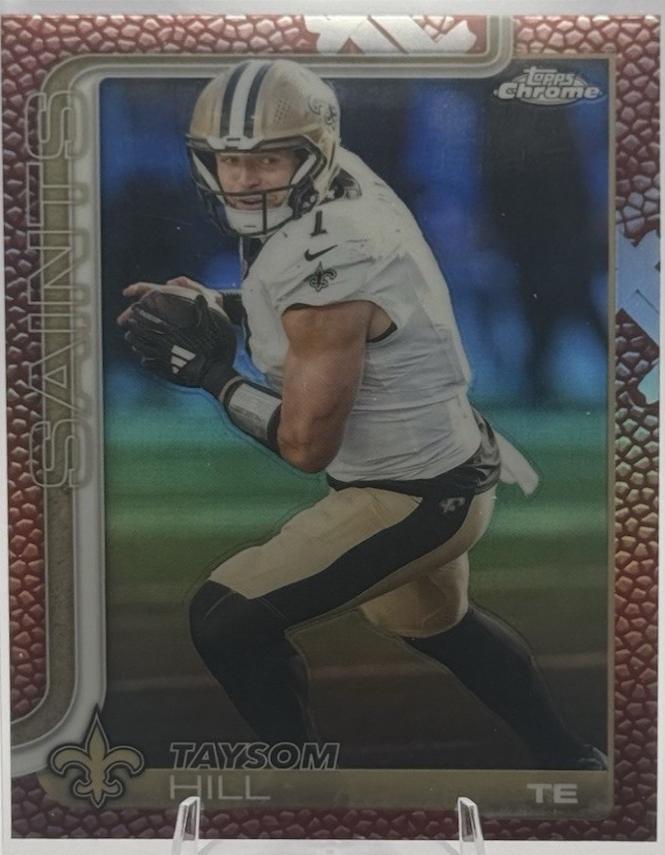 2025 Topps Chrome Taysom Hill [Leather] #222 card