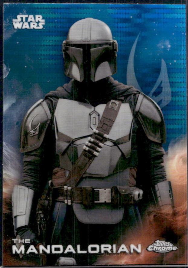 2025 Topps Chrome The Mandalorian [Blue Pulsar] #181 card
