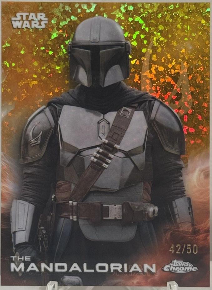 2025 Topps Chrome The Mandalorian [Gold Mini-Diamonds] #181 card