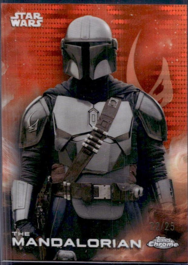 2025 Topps Chrome The Mandalorian [Orange Pulsar] #181 card