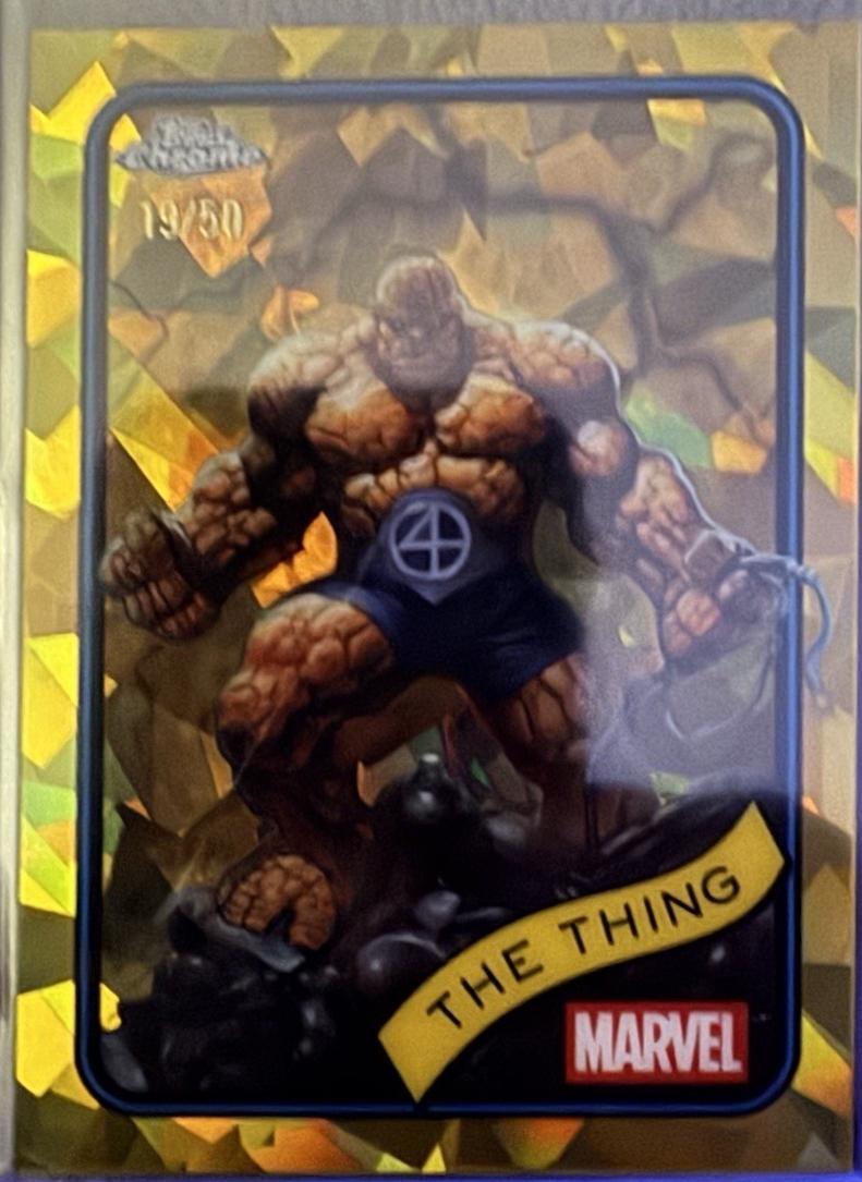 2025 Topps Chrome The Thing [Gold Sapphire] #109 card
