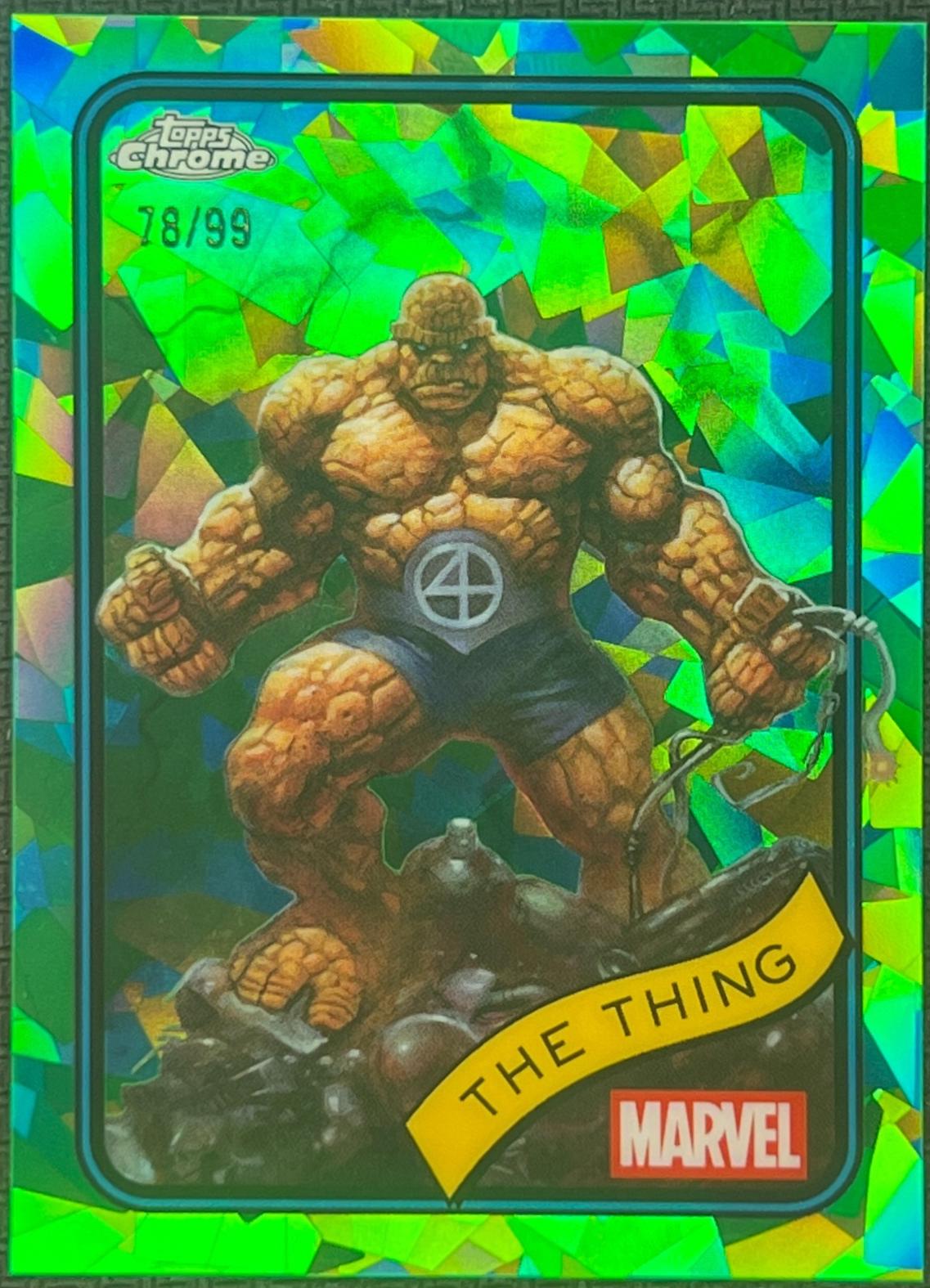 2025 Topps Chrome The Thing [Green Sapphire] #109 card