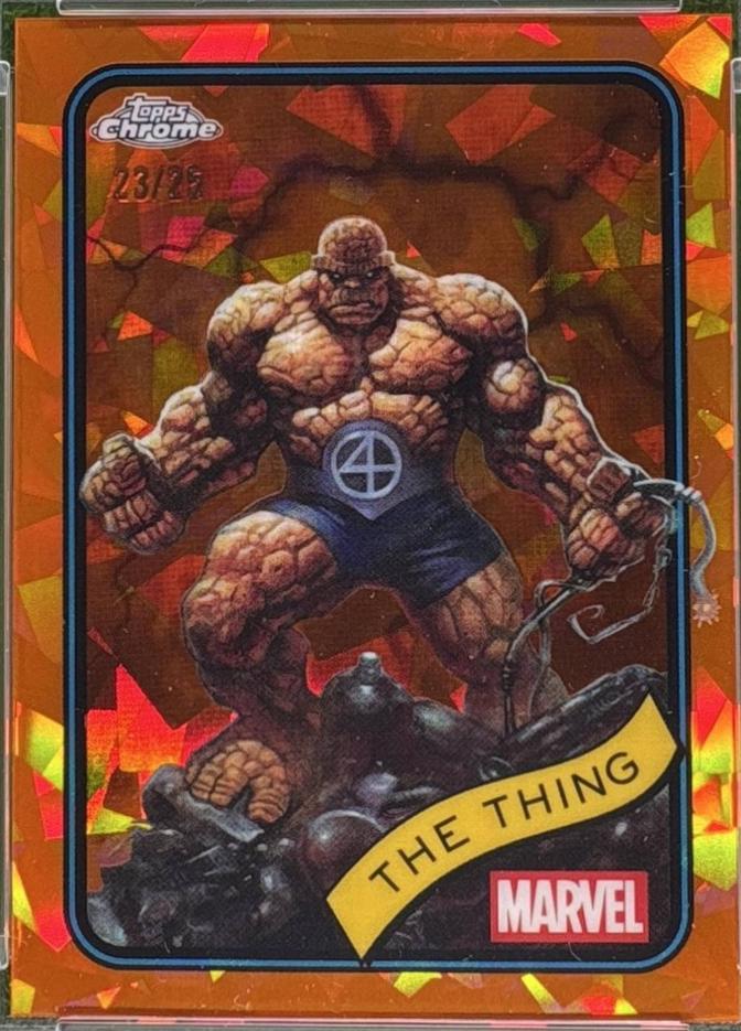 2025 Topps Chrome The Thing [Orange Sapphire] #109 card