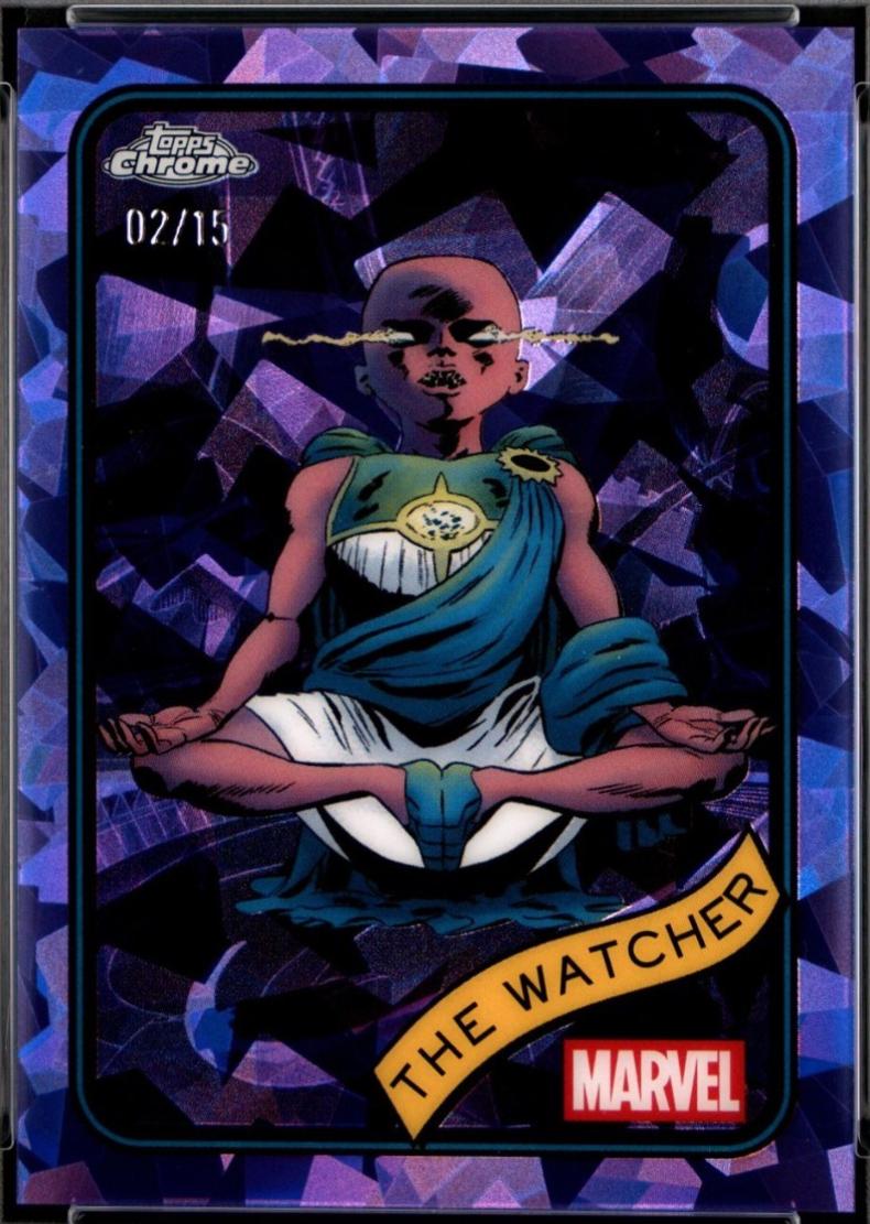 2025 Topps Chrome The Watcher [Purple Sapphire] #28 card