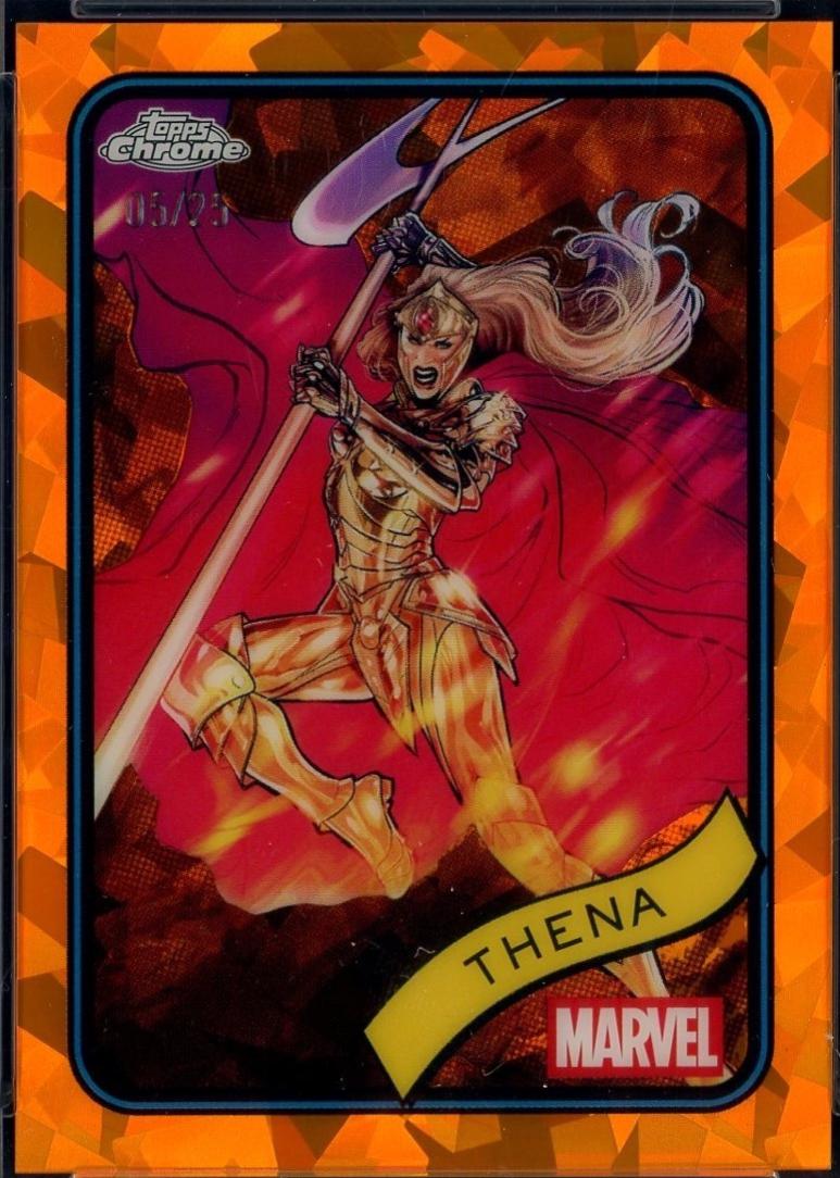 2025 Topps Chrome Thena [Orange Sapphire] #2 card