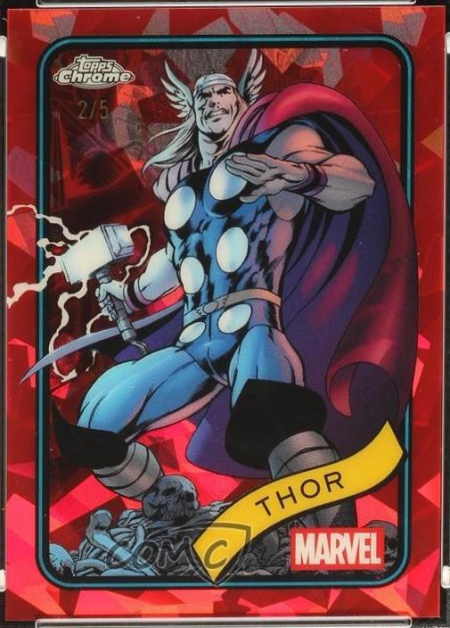 2025 Topps Chrome Thor [Red Sapphire] #119 card