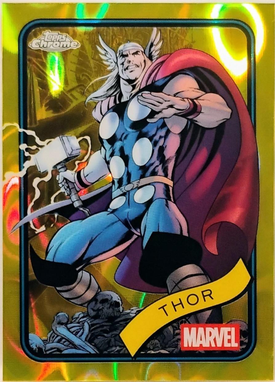 2025 Topps Chrome Thor [Yellow Lava] #119 card