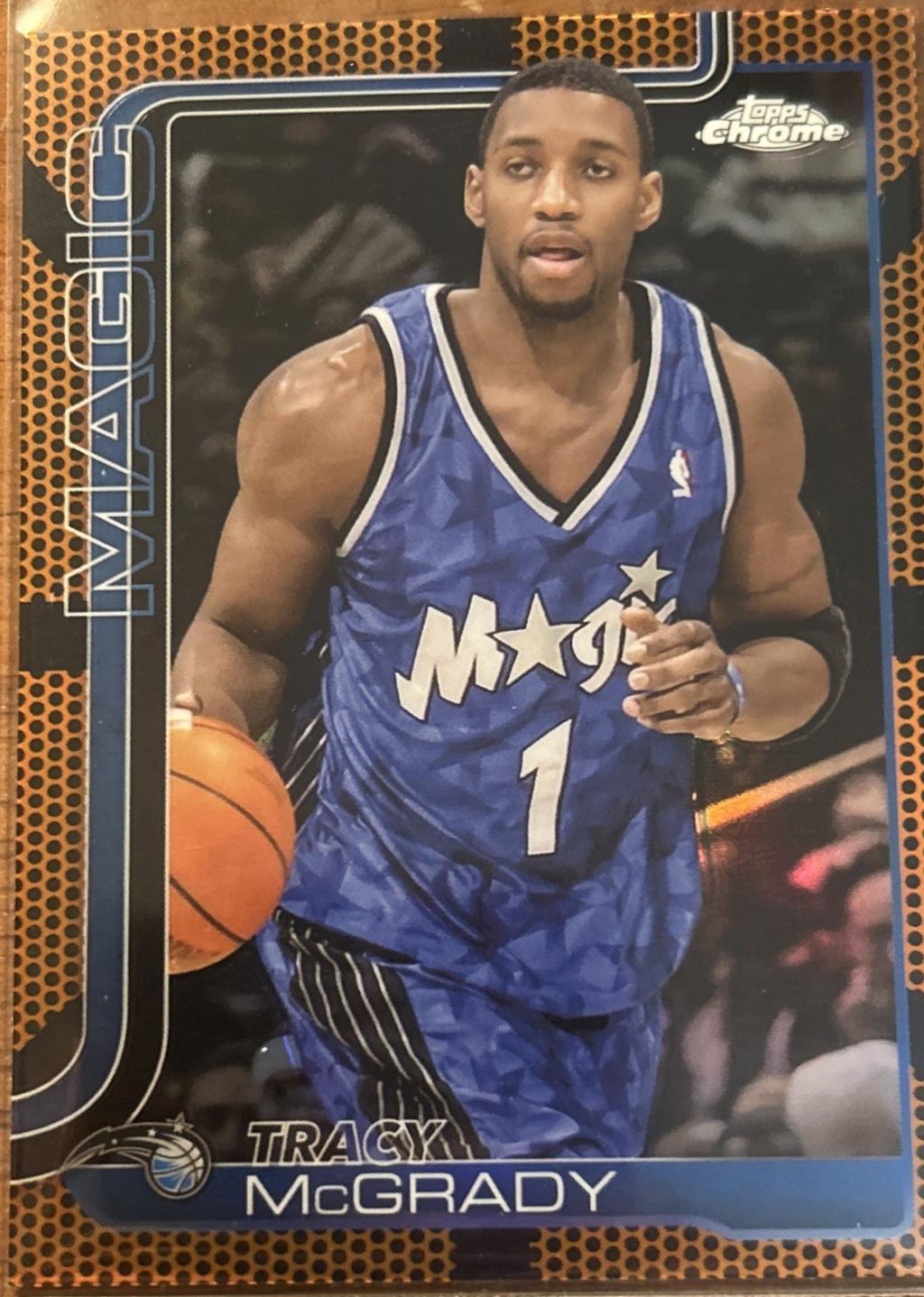 2025 Topps Chrome Tracy McGrady [Basketball Refractor] #245 card