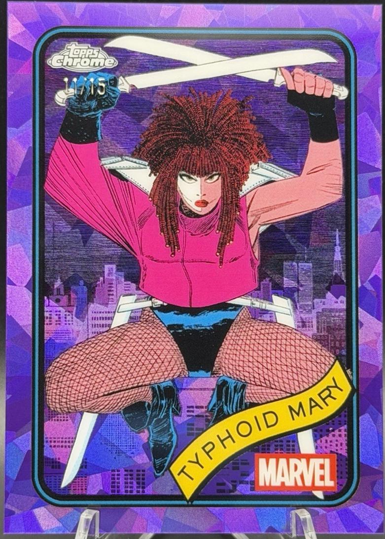 2025 Topps Chrome Typhoid Mary [Purple Sapphire] #123 card
