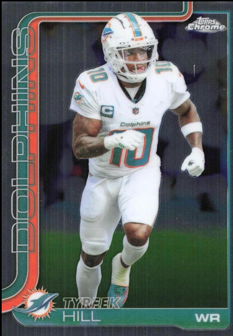 2025 Topps Chrome Tyreek Hill #185 card