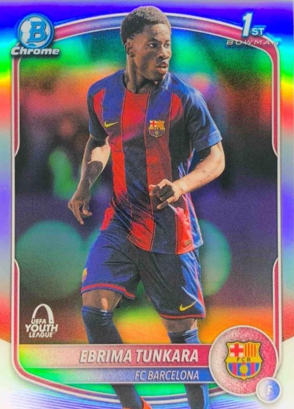 2025 Topps Chrome UEFA Bowman Youth League Ebrima Tunkara #BU-ET card