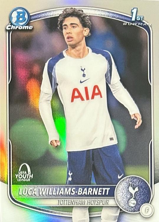2025 Topps Chrome UEFA Bowman Youth League Luca Williams-Barnett #BU-LWB card