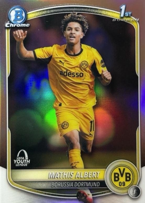 2025 Topps Chrome UEFA Bowman Youth League Mathis Albert #BU-MA card